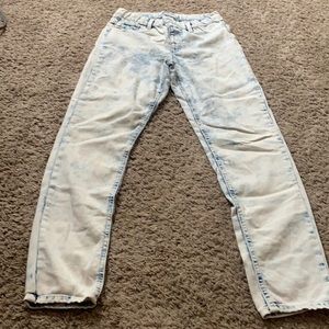 Stone washed girls leggings